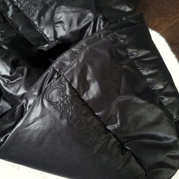 Chloe Kids Trendy Shiny Puffer Coat Size 10 - Picture 9 of 11
